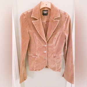 Guess Faux Suede Wet Sand Blazer